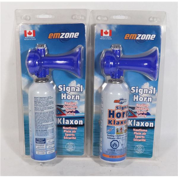 BUNDLE OF 2 EMZONE KLAXON SIGNAL HORNS