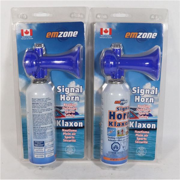 BUNDLE OF 2 EMZONE KLAXON SIGNAL HORNS