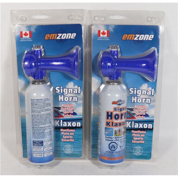 BUNDLE OF 2 EMZONE KLAXON SIGNAL HORNS