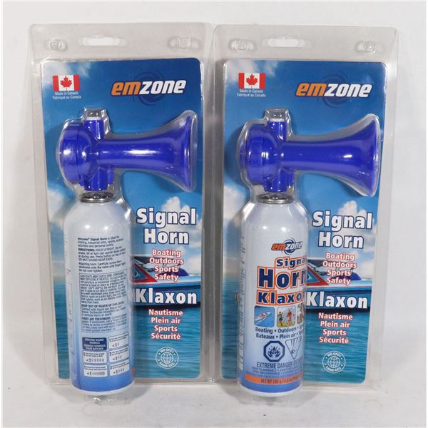 BUNDLE OF 2 EMZONE KLAXON SIGNAL HORNS