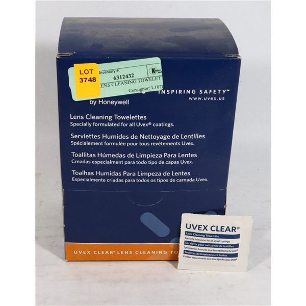 UVEX LENS CLEANING TOWELETTES