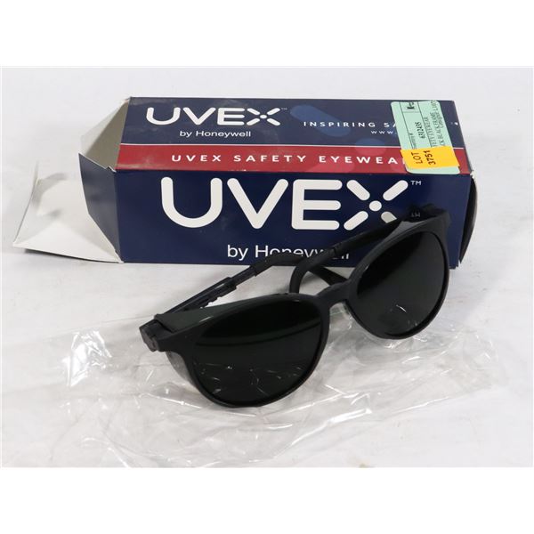 UVEX SAFETY EYEWEAR FLASHBACK BLACK FRAME