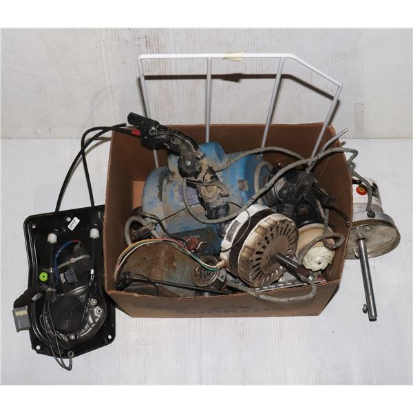 LOT OF MISC. SMALL MOTORS AND OTHER METALS