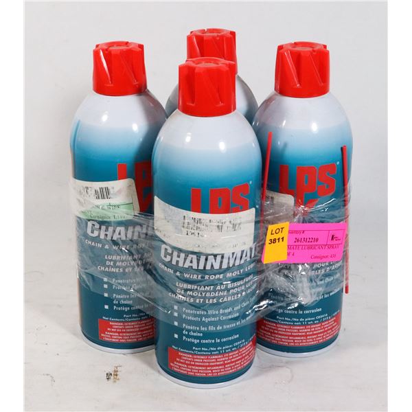 LP CHAINMATE LUBRICANT SPRAY BUNDLE OF 4