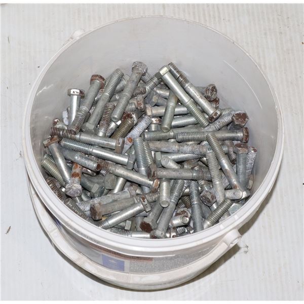BUCKET OF HEX HEAD CAP SCREWS