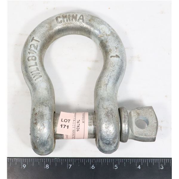 MARKED WLL8-1/2T SHACKLE WITH SCREW PIN