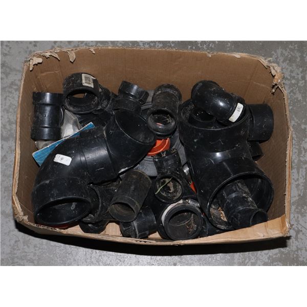 LARGE BOX OF UNUSED PLUMBING