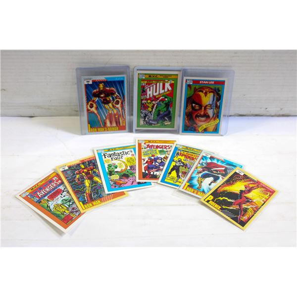 FLAT OF 10  MOST WANTED VINTAGE MARVEL CARDS