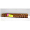 Image 1 : VINTAGE HAND CARVED WOODEN DOUBLE GILDED FLUTE