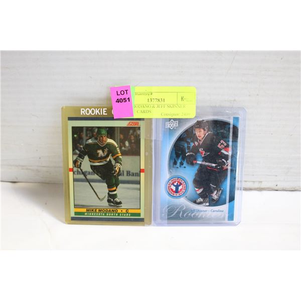 MIKE MODANO & JEFF SKINNER ROOKIE CARDS