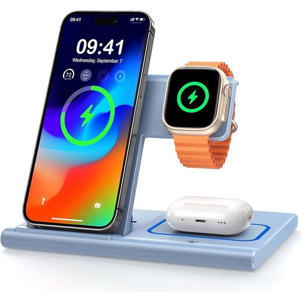 NEW EXW FAST WIRELESS CHARGER 3-IN-1