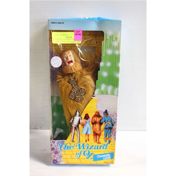 VINTAGE COWARDLY LION COLLECTORS DOLL IN BOX 1988