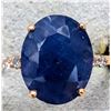 Image 1 : BZ2107-5E 10K SAPPHIRE 3.5CT LAB DIAMOND RING
