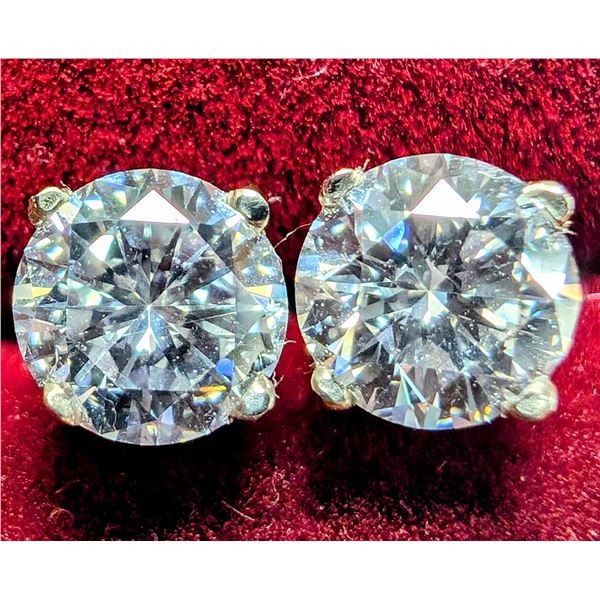 BZ2107-1E 14K LAB DIAMOND 1.04CT EARRINGS