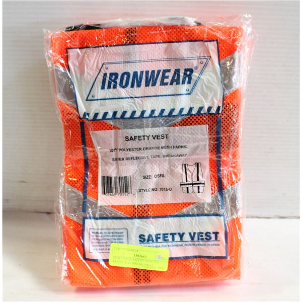 NEW 5 PACK SAFETY VEST O/S REFLECTIVE BREAK-AWAY