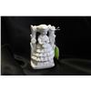 Image 1 : PORCELAIN LITTLE GIRL FIGURINE HOLDING BASKET WITH