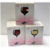 Image 1 : 3 X 4 NEW BOHEMA DIANA CRYSTAL WINE GLASSES