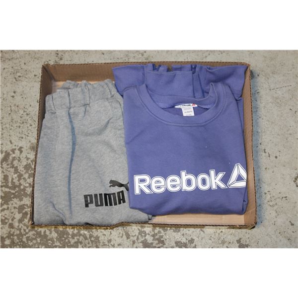 FLAT WITH MEN'S REEBOK SWEATSHIRT (SIZE XL)