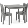 Image 1 : HUMBLE CREW WOOD TABLE AND 2 CHAIRS SET GREY