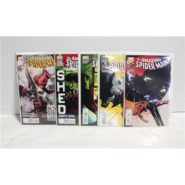 5 AMAZING SPIDER-MAN COMICS