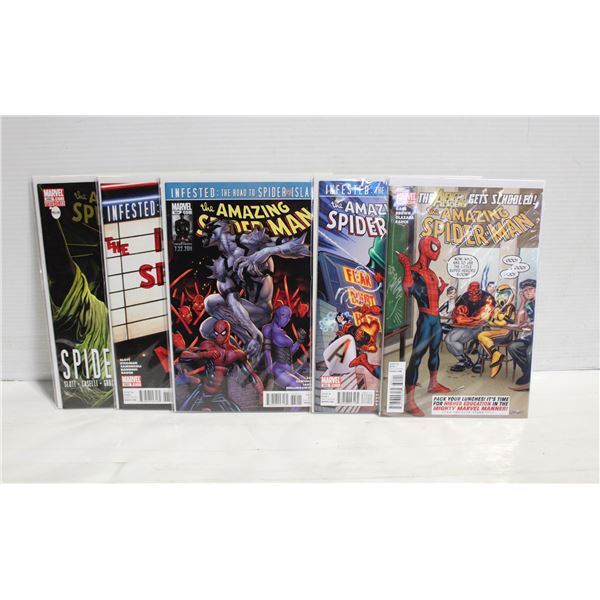 5 AMAZING SPIDER-MAN COMICS