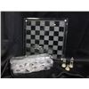 Image 1 : UNIQUE GLASS CHESS SET WITH ALL PIECES