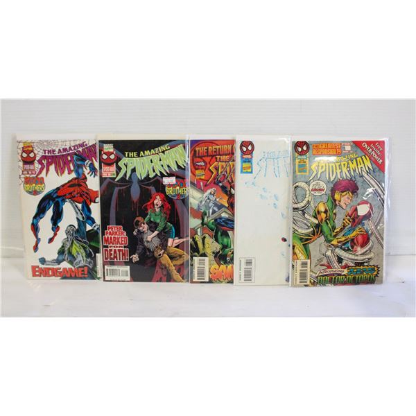 5 AMAZING SPIDER-MAN COMICS