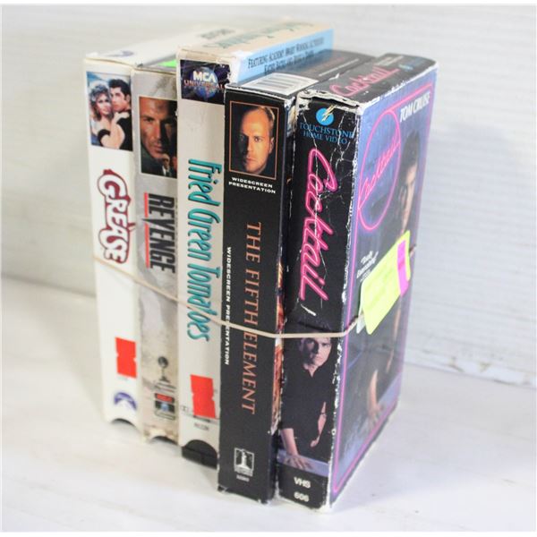 5 VHS MOVIES