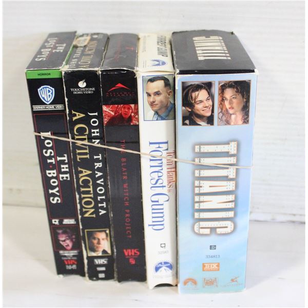 5 VHS MOVIES