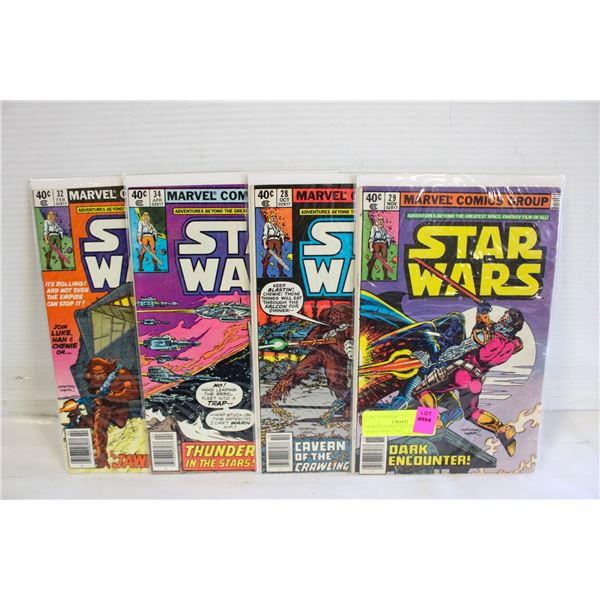 MARVEL COMICS LOT OF 4 STAR WARS (NEWSTAND)