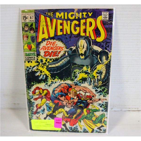 MARVEL COMICS AVENGERS #67 (1969)