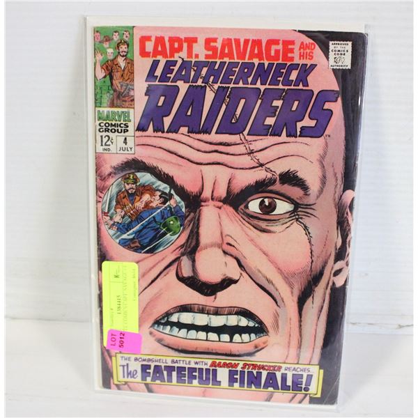 MARVEL COMICS CAPT. SAVAGE #4 (1968)
