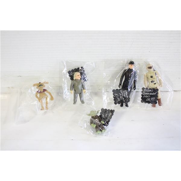 LOT OF 5 ORIGINAL 1980's KENNER STAR WAR FIGURES