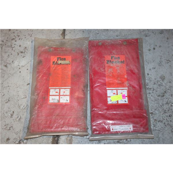 2 FIRE BLANKETS 6'X5' NEW