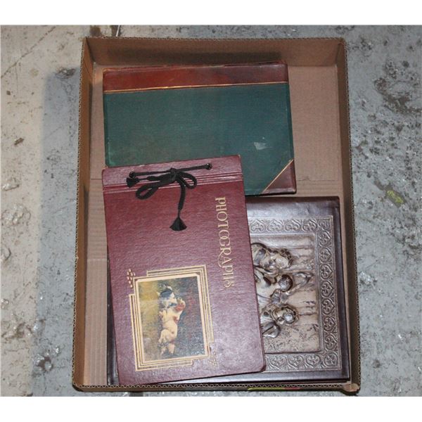 3 VINTAGE SCRAPBOOKS (2 ARE NEW) - ESTATE