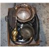 Image 1 : BOX - BRASS/SILVER PLATE & MORE - ESTATE