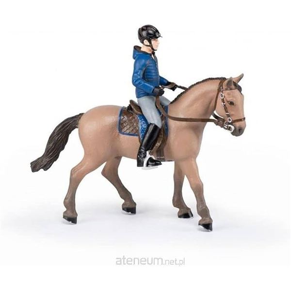NEW PAPO WALKING HORSE WITH MALE RIDER