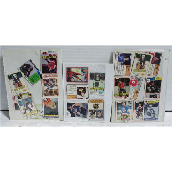 LOT OF VINTAGE1980TH HOCKEY CARDS