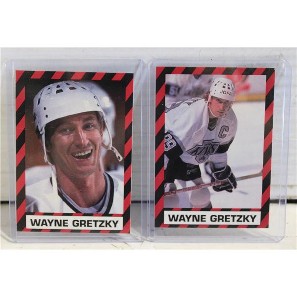 2 HOCKEY CARDS WAYNE GRETZKY 1989-90 L.A KINGS