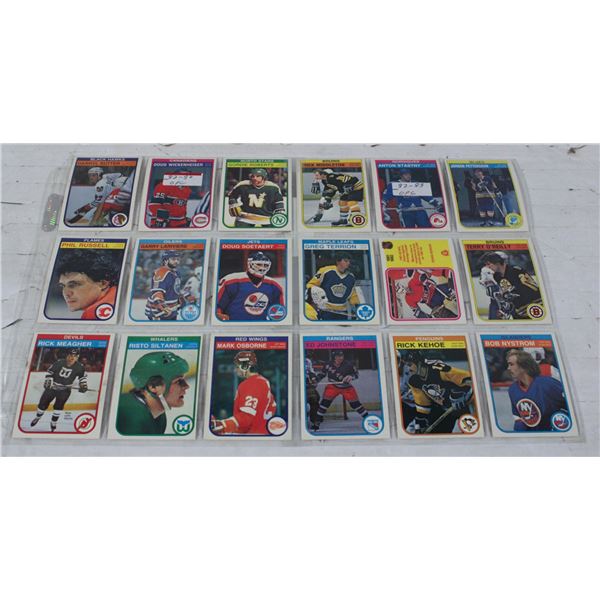 18X 82-82 OPC HOCKEY CARDS MINT CONDITION