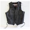 Image 1 : GENUINE LEATHER MENS BLACK LEATHER VEST M-ESTATE