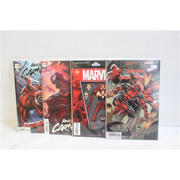 FOUR ABSOLUTE CARNAGE #1 VARIANTS
