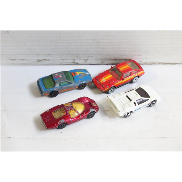 LOT OF 4 VINTAGE HOT WHEELS