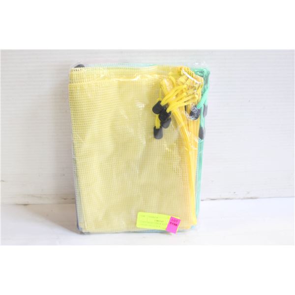 12 PCS MESH ZIPPER WATERPROOF OXFORD BAGS NEW
