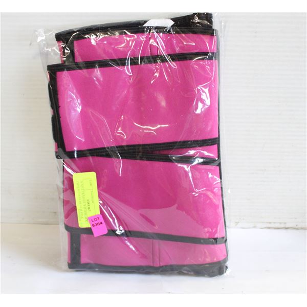 WAIST TRAINER WITH BLACK ZIPPER CLOSURE HOT PINK
