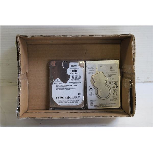 2 PCS WD 1TB AND SEAGATE INTERNAL HARD DRIVE