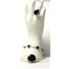 Image 1 : 25)  SUITE OF BLACK ONYX JEWELERY INCLUDING
