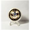 Image 1 : 23)  ENCAPSULATED GOLD TONE WITH BLACK, WHITE