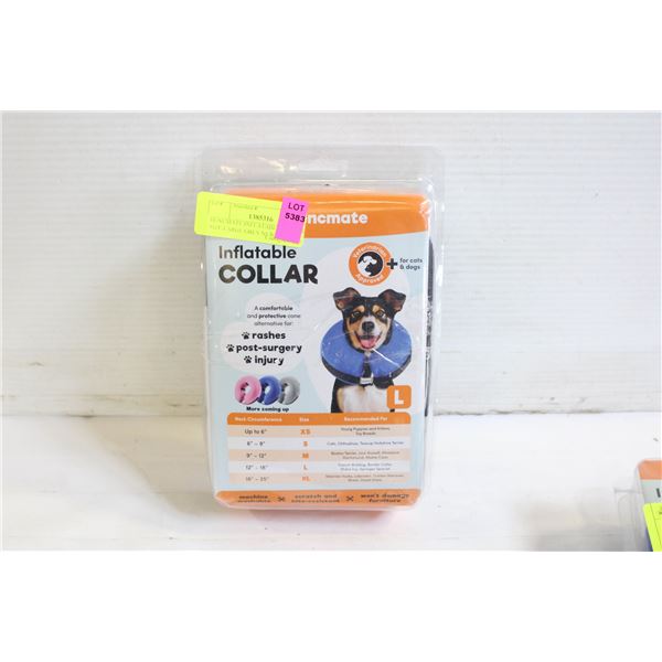 BENCMATE INFLATABLE COLLAR SIZE LARGE GREY NEW