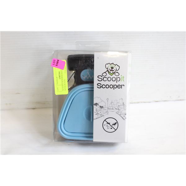 SCOOPIT SCOOPER BLUE EXTENDER WITH BLACK